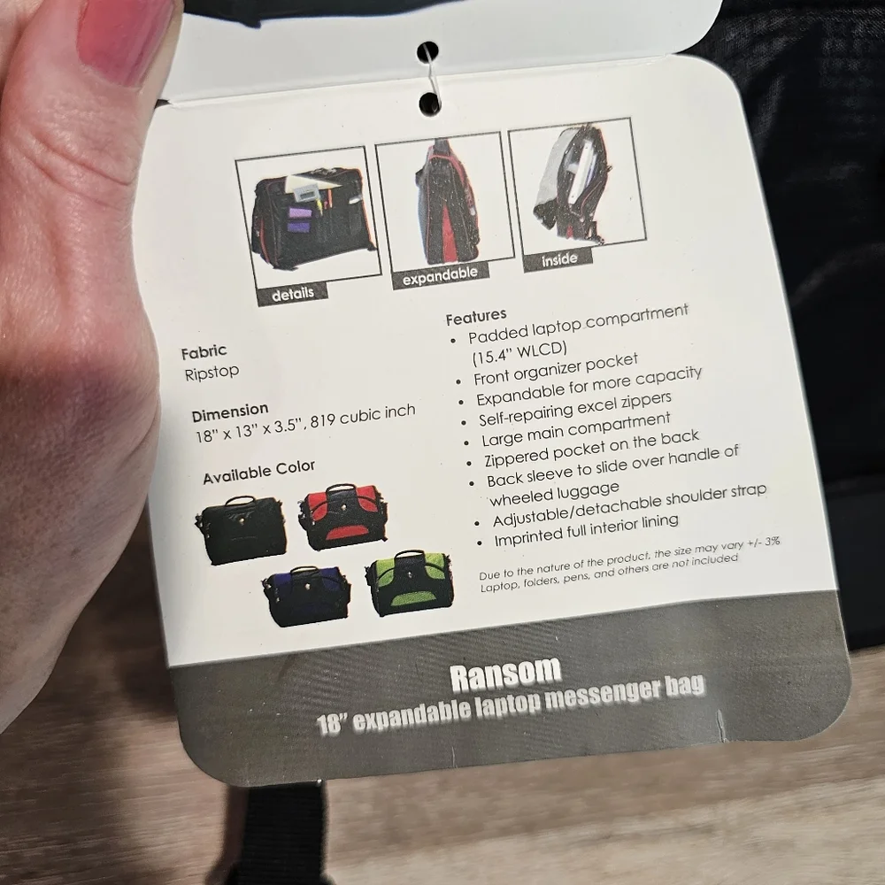 Giftable! Black Messenger Bag with Professional Design Backpack Student